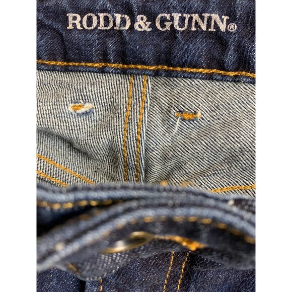 Mens Rodd & Gunn Straight Fit Dark Wash Denim Jeans 35R Denim 8934 EUC - Picture 8 of 10